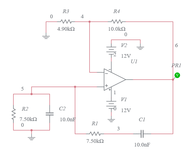 Circuit Diagram Of Wein Bridge Oscillator