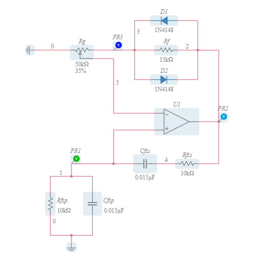 Wien Bridge Oscillator (Diode Limiter, Potentiometer Gain Adjust ...