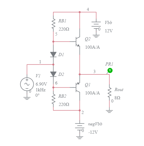 Push-pull Circuit - Multisim Live