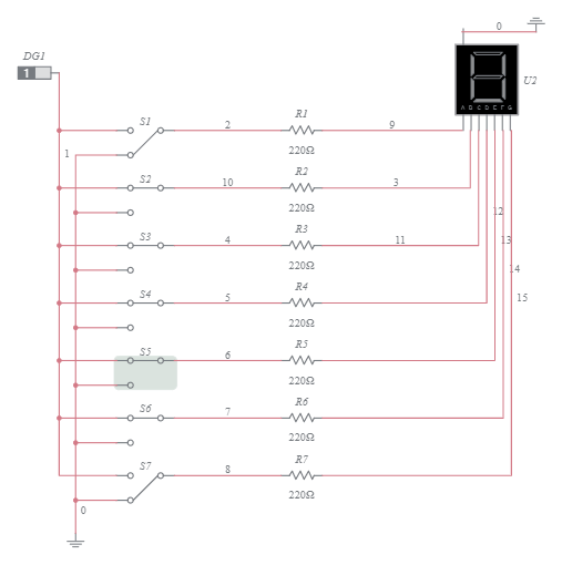 Seven Segment Display - Multisim Live