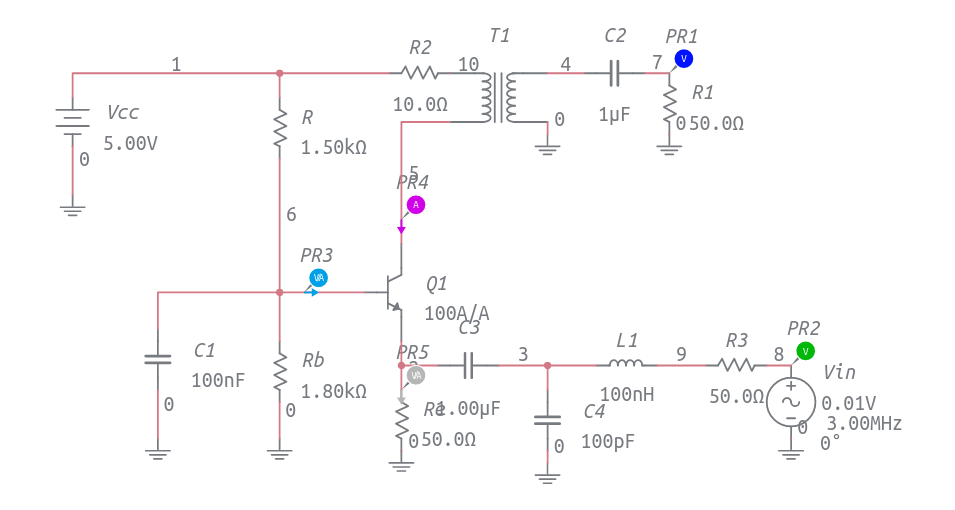 CB Amplifier - Multisim Live