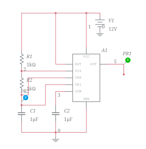 ASTABLE MULTIVIBRATOR greater than 50 perecent - Multisim Live