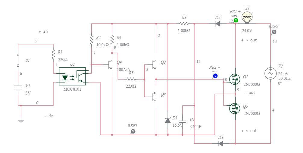 SSR DC AC - Multisim Live