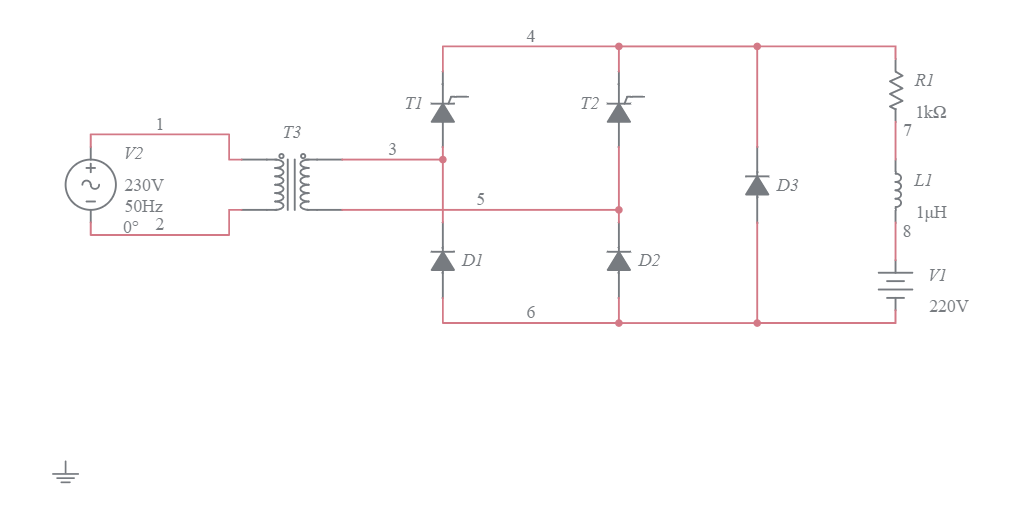 copy of complete wave SCR converter - Multisim Live