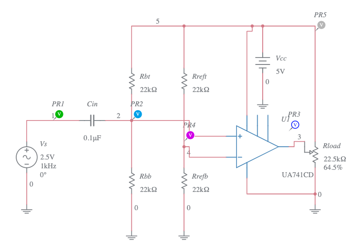 Comparator Ac Coupled Sine To Square Wave Converter Multisim Live 3746