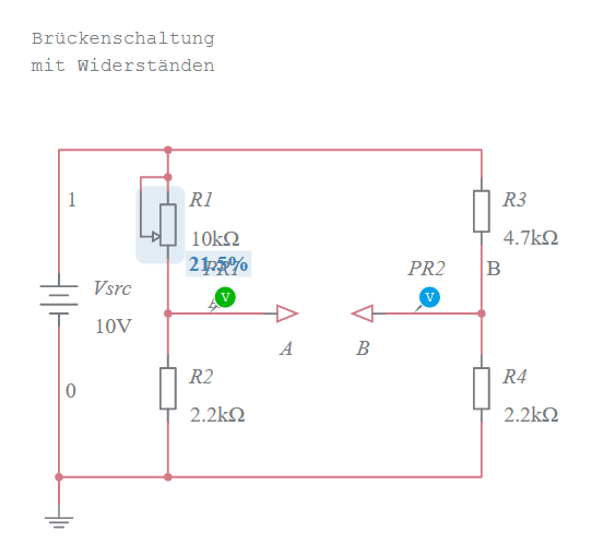 Copy Of Brückenschaltung Mit Widerständen - Multisim Live