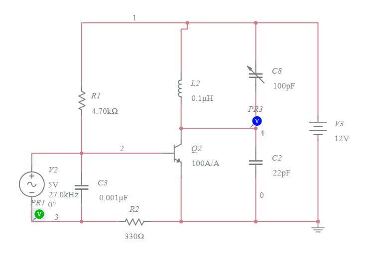 FM Modulation Circuit Project (1) - Multisim Live