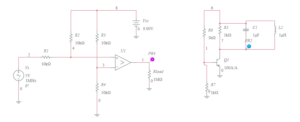 Sine To Square Wave Converter (2) - Multisim Live