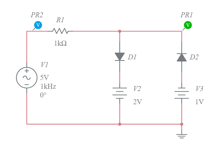 Diode Clipper Circuit - Multisim Live