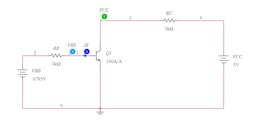 Copy of NPN Transistor - Multisim Live