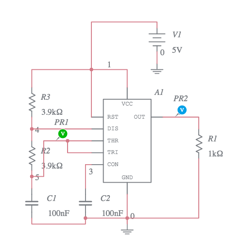 555 Timer Astable Mode - Multisim Live