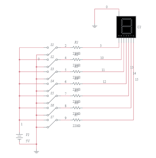 7 Segment Display - Multisim Live