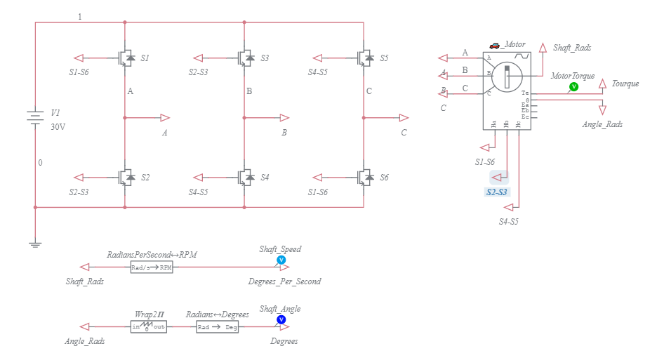 Brushless DC Drive 6-Step - Multisim Live