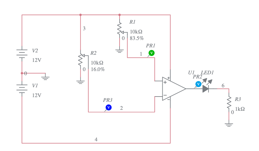 Voltage Comparator Multisim Live