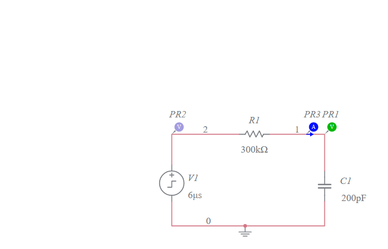 RC Unit Pulse Response (Integrator output) - Multisim Live