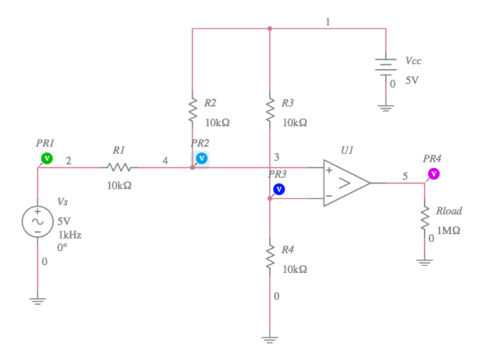 Sine To Square Wave Converter - Multisim Live