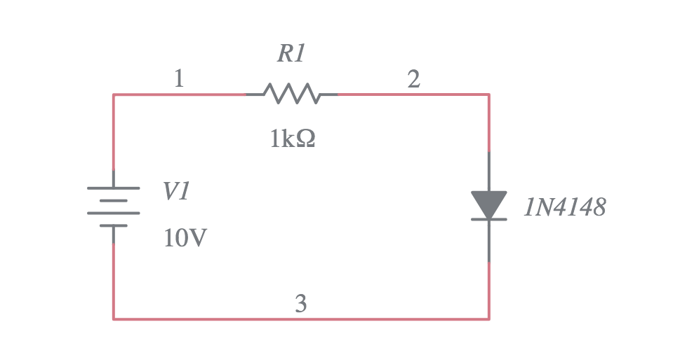 Copy of 1N4148 diode circuit - Multisim Live