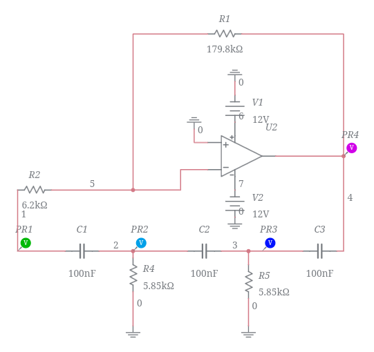 Rc Phase Shift Oscillator Using Op-amp - Multisim Live