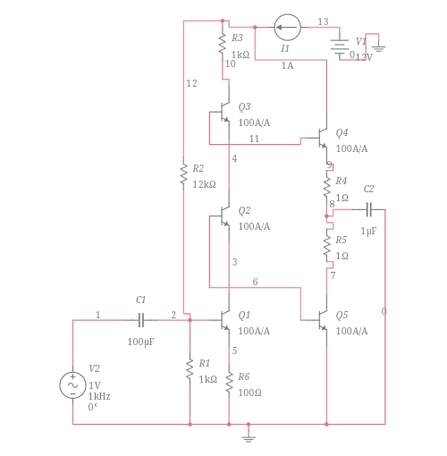 Class B Power Amplifier - Multisim Live