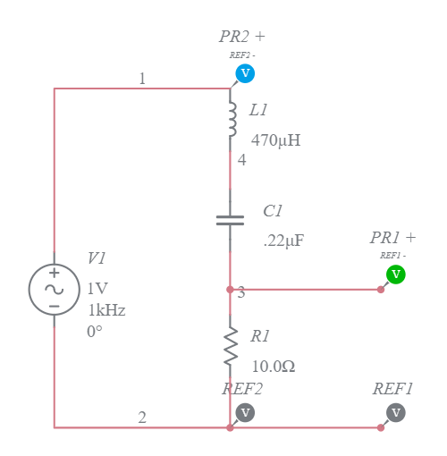 Rlc Band Pass Filter Multisim Live