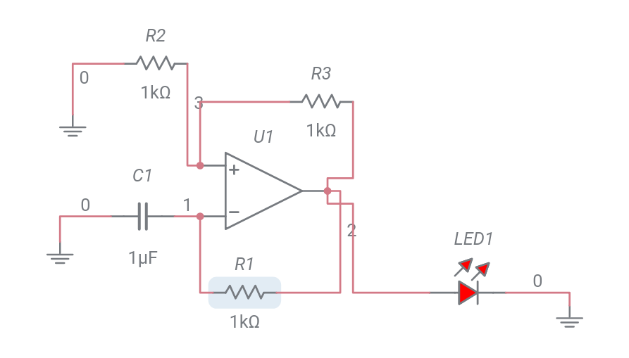 astable multivibrator - Multisim Live