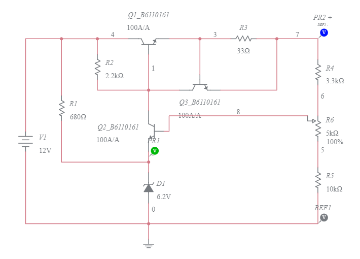 Lab Zener Diode Regulator Multisim Live