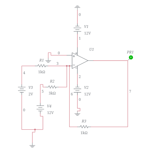 Summing amplifier - Multisim Live