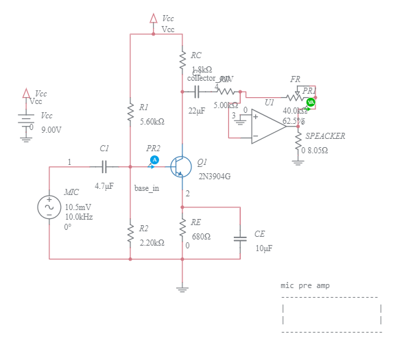 Bode Plot of Common Emitter BJT Amplifier - Multisim Live