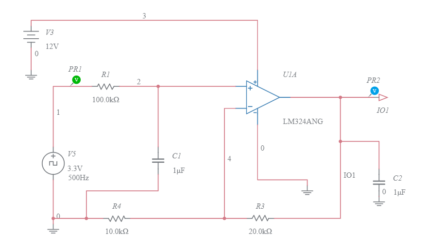 0-3.3V DAC to 0-10V - Multisim Live