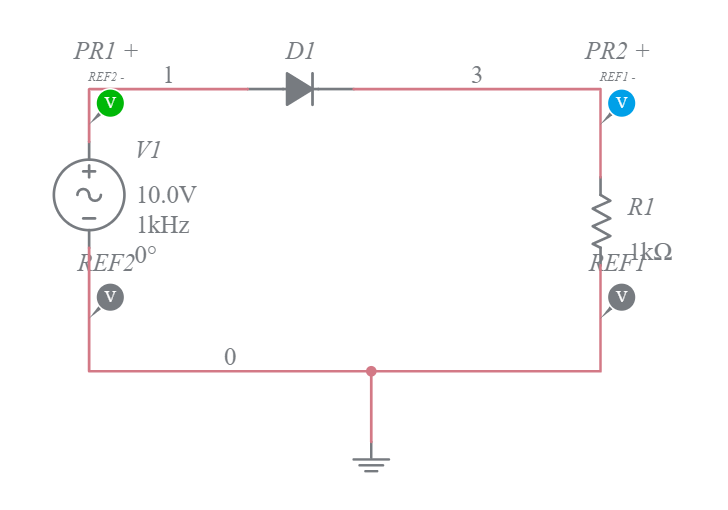 Half Wave Rectifier - Multisim Live