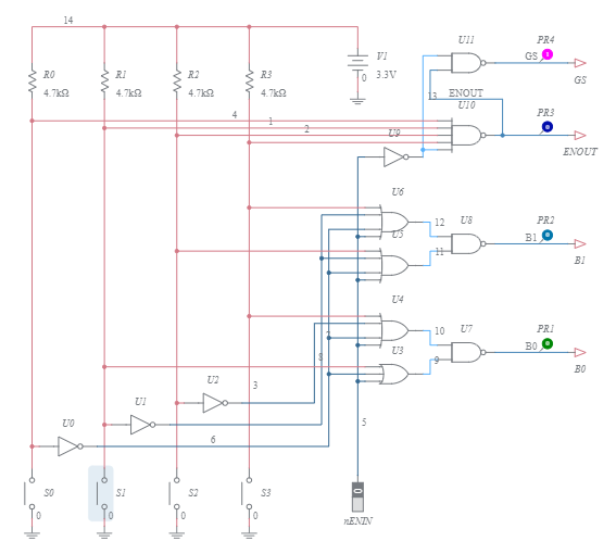 Four Input To Two Bit Binary Priority Encoder Multisim Live Hot Sex Picture 4693