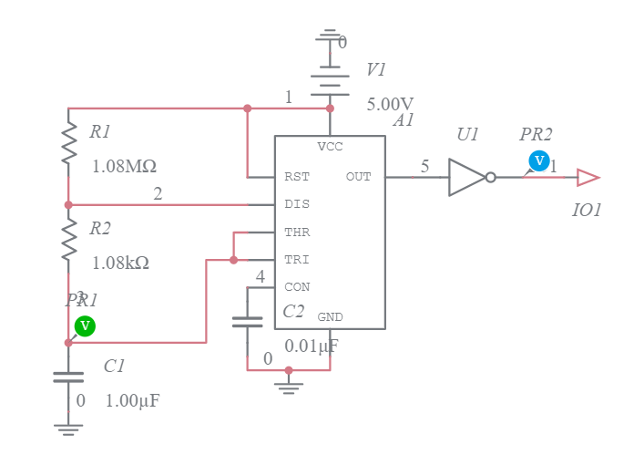 Asynchronous multivibrator - Multisim Live