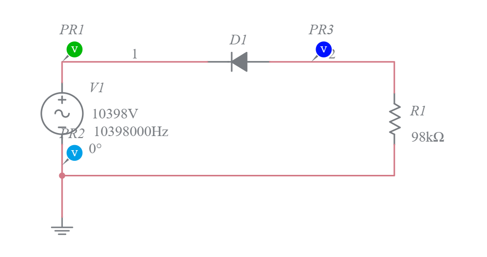 Half-wave Rectifier Circuit - Multisim Live