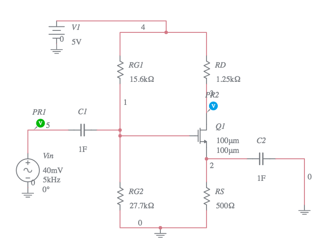 Solved Use a 2N7000 to design and build a common source