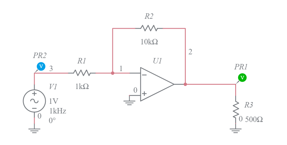 Op Amp Inverting Amplifier Half Wave Multisim Live - Riset