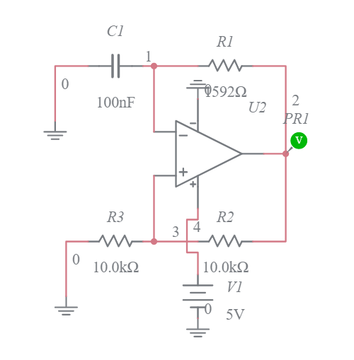 OPAMP oscillator Multisim Live