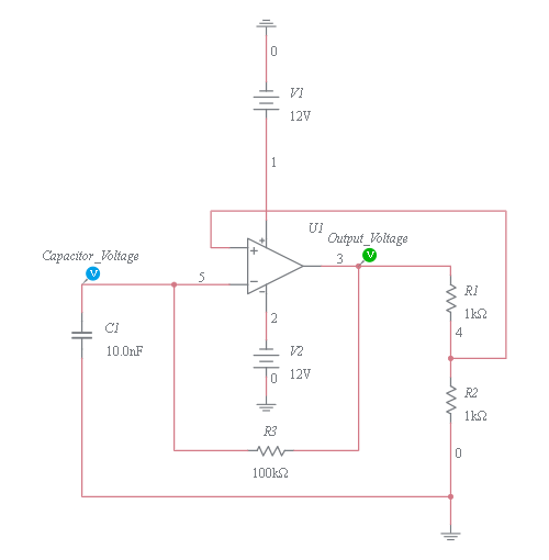 Exp-3 - Op-Amp Relaxation Oscillator - Multisim Live