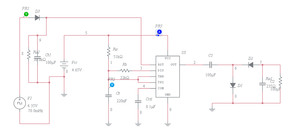 555 timer - Multisim Live