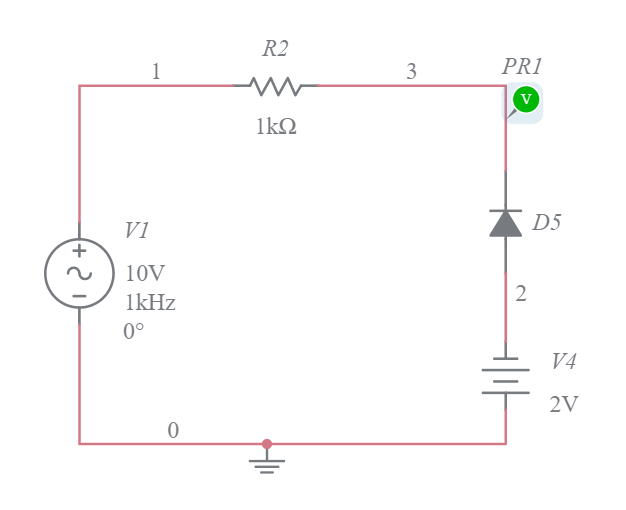 negative dc parallel clipper (2) - Multisim Live