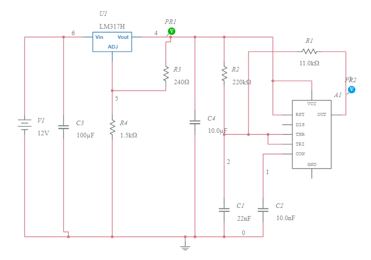 7805 voltage regulator - Multisim Live