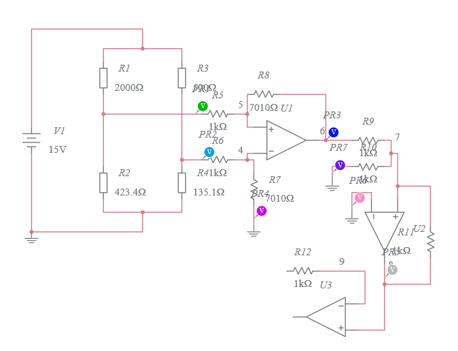 Wheatstone bridge (1) - Multisim Live