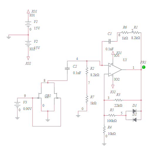 Voltage Controlled Wien-Bridge Oscillator - Multisim Live