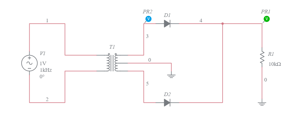 Full Wave Rectifier - Multisim Live