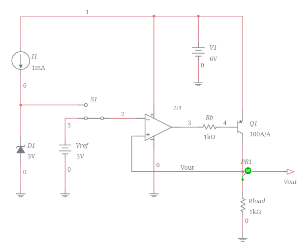 Basic Low-Dropout (LDO) Linear Voltage Regulator - Multisim Live