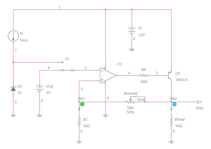 Adjustable Low-Dropout (LDO) Linear Voltage Regulator - Multisim Live