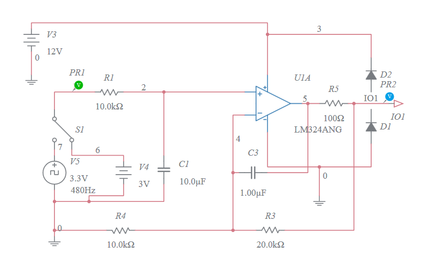 Copy of 0-3.3V DAC to 0-10V - Multisim Live