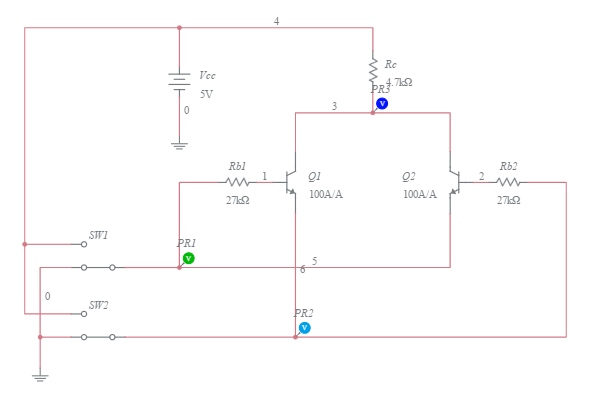 SPDT Switch Model Of XNOR Gate - Multisim Live