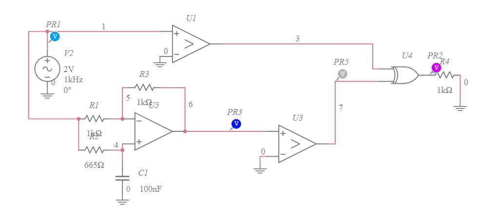 xor phase difference - Multisim Live