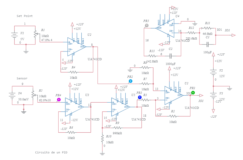 PID Amplificador 1 - Multisim Live