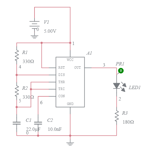 555 Timer Circuit - Multisim Live